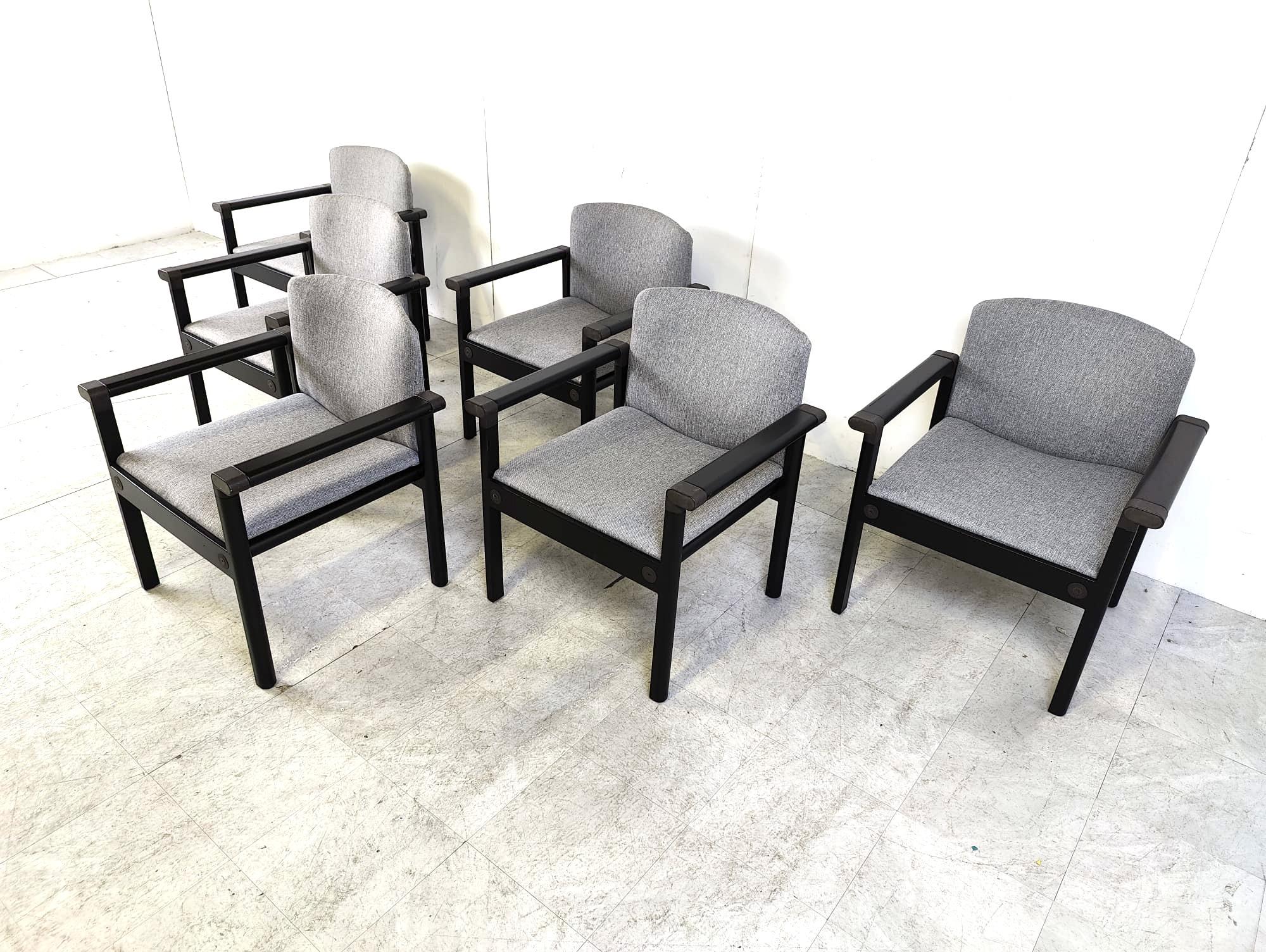 Fauteuils vintage de Gerd Lange, 1970 - ensemble de 6 en vente 1