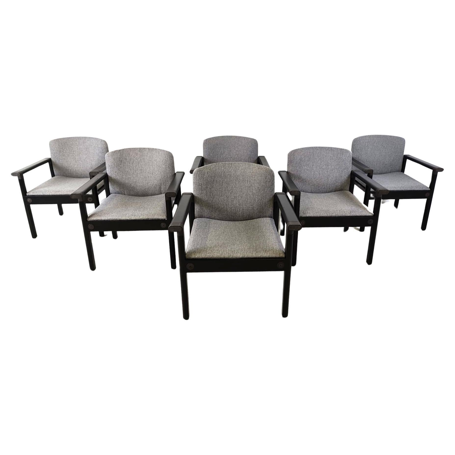 Vintage armchairs by Gerd Lange, 1970s - set of 6