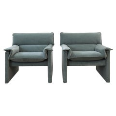Vintage Armchairs by Preview Furniture, velvet upholstery