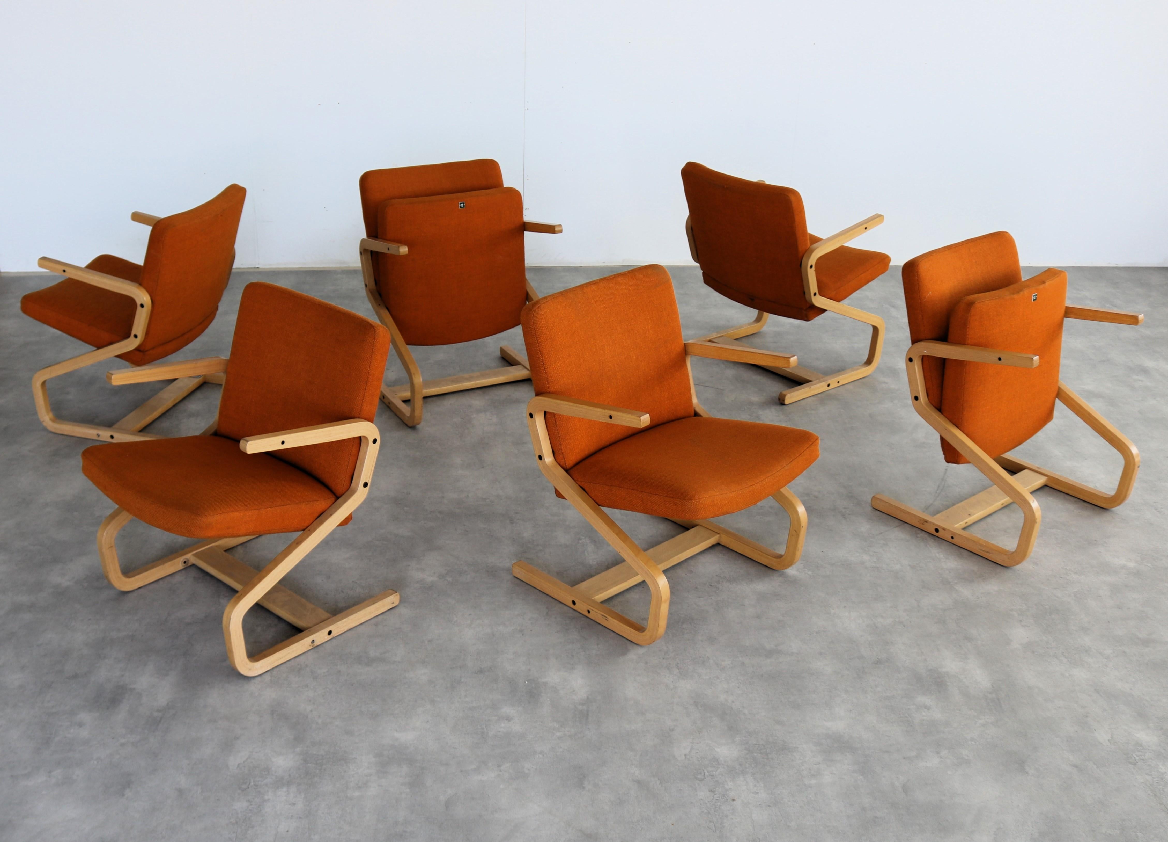 vintage armchairs  chairs  cinema chair  Westnofa For Sale 7