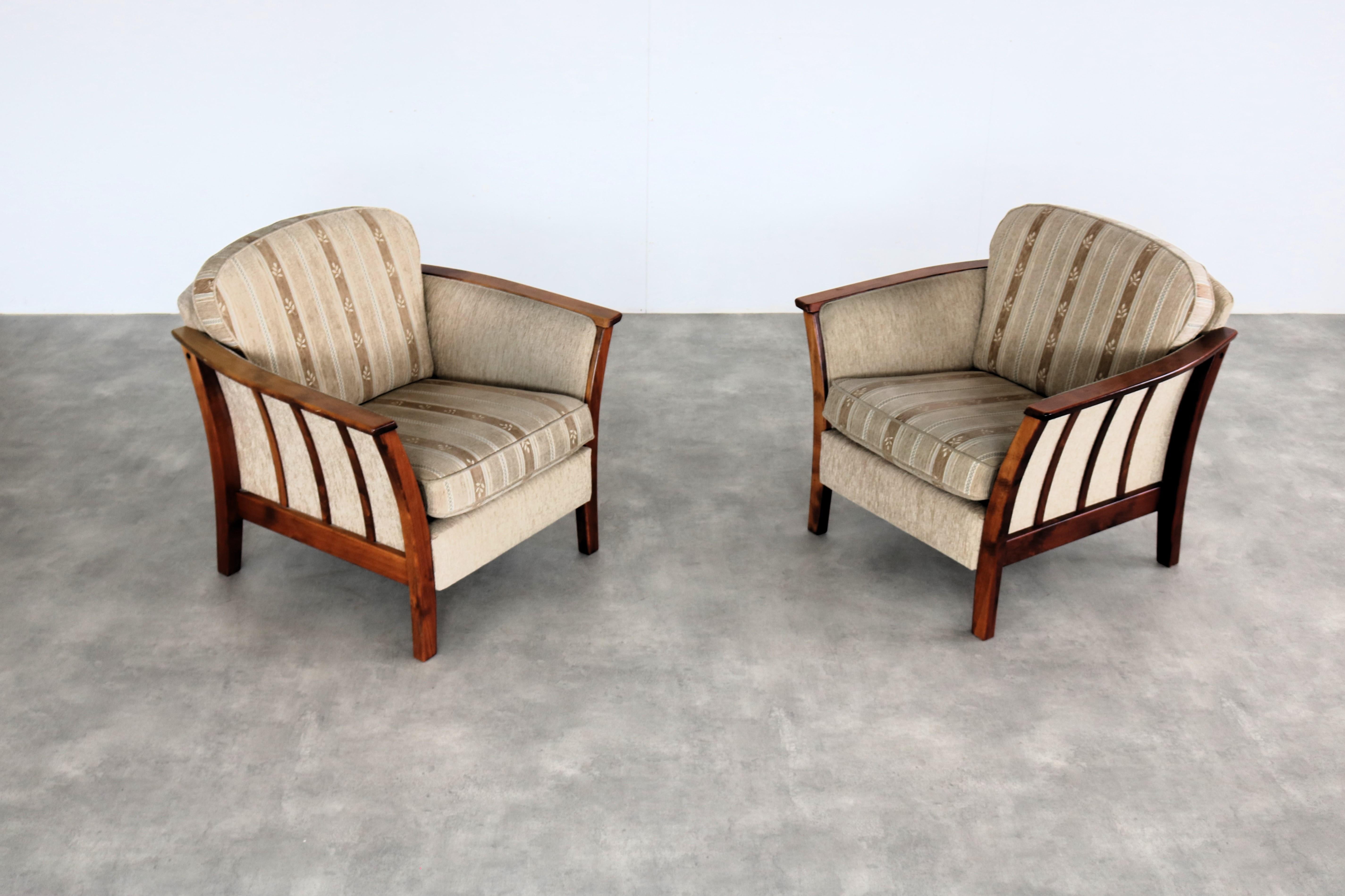 vintage armchairs  easy chair  60s  Sweden For Sale 7
