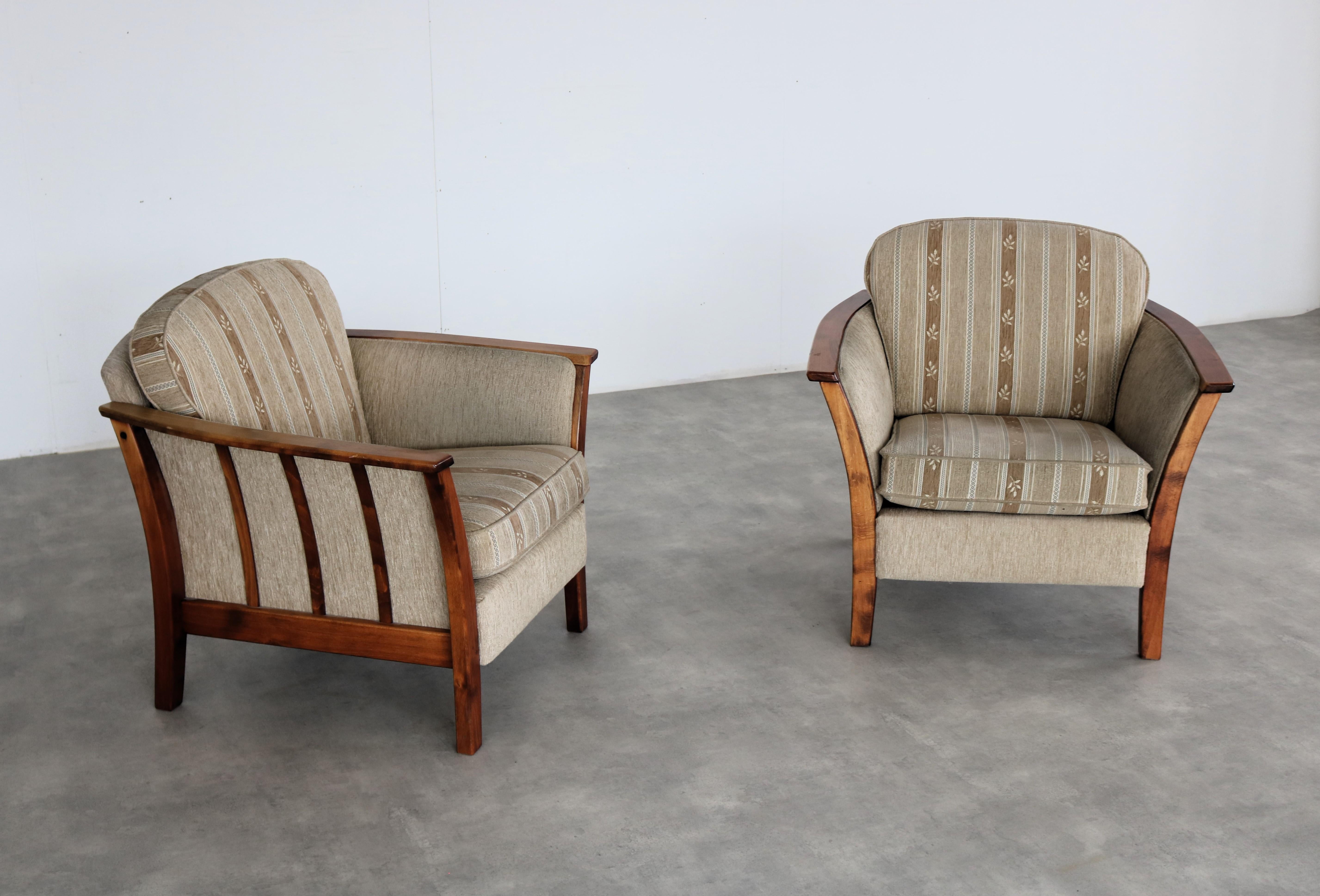vintage armchairs  easy chair  60s  Sweden In Good Condition For Sale In Lemmer, NL