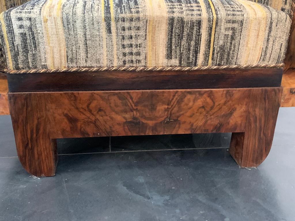 Vintage Armchairs in Walnut Burl by Franco Albini, 1930s, Set of 2 6