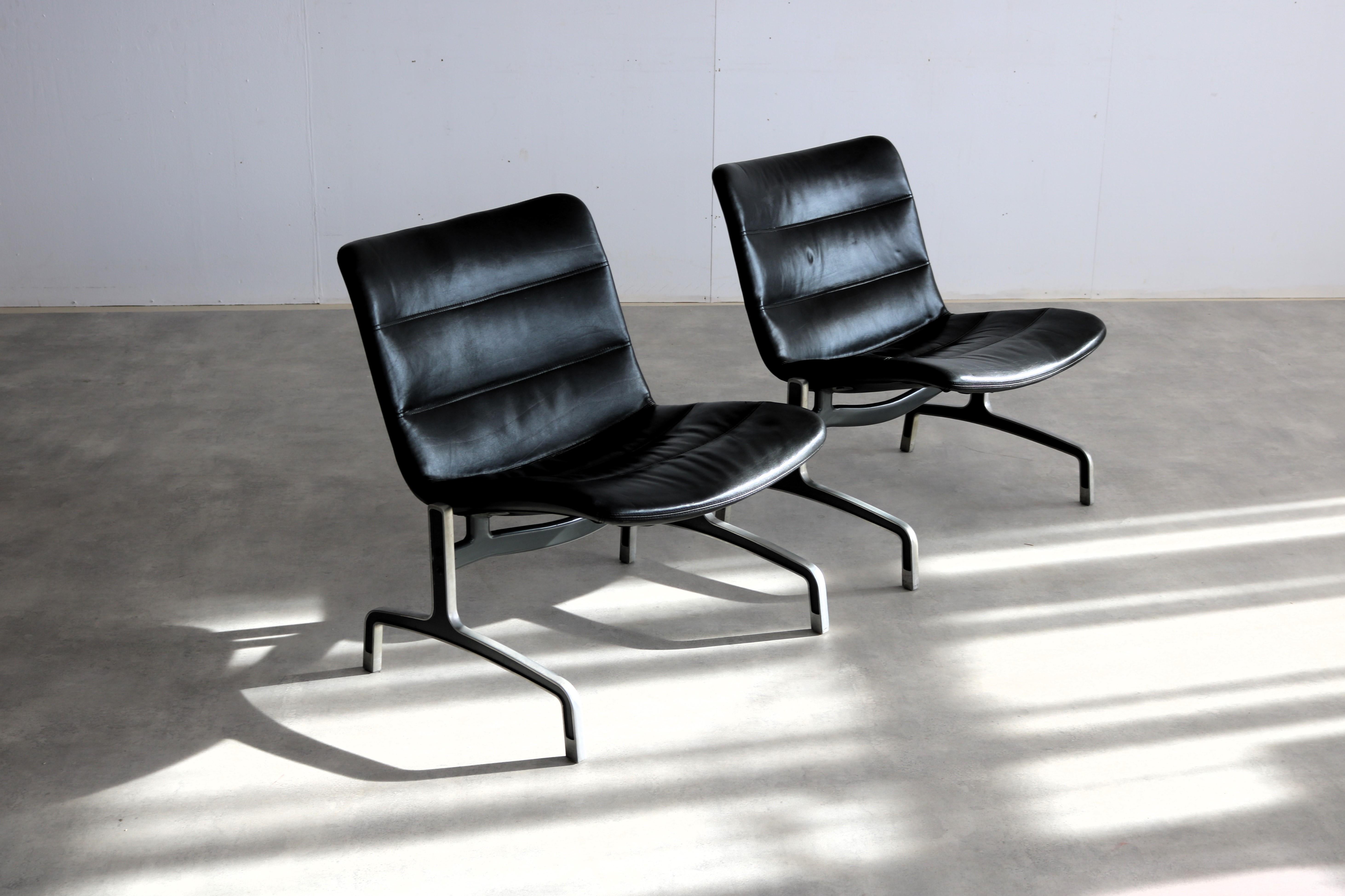 Fauteuils vintage  Jorgen Kastholm  série 8000  Design/One Bon état - En vente à Lemmer, NL