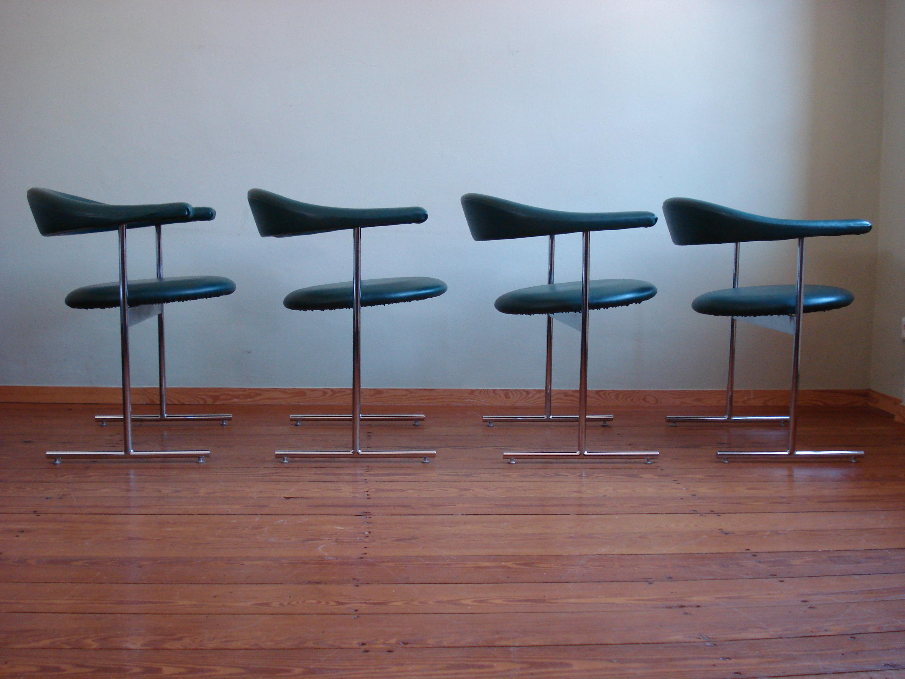 Mid-Century Modern Vintage Armchairs, Set of 4  For Sale