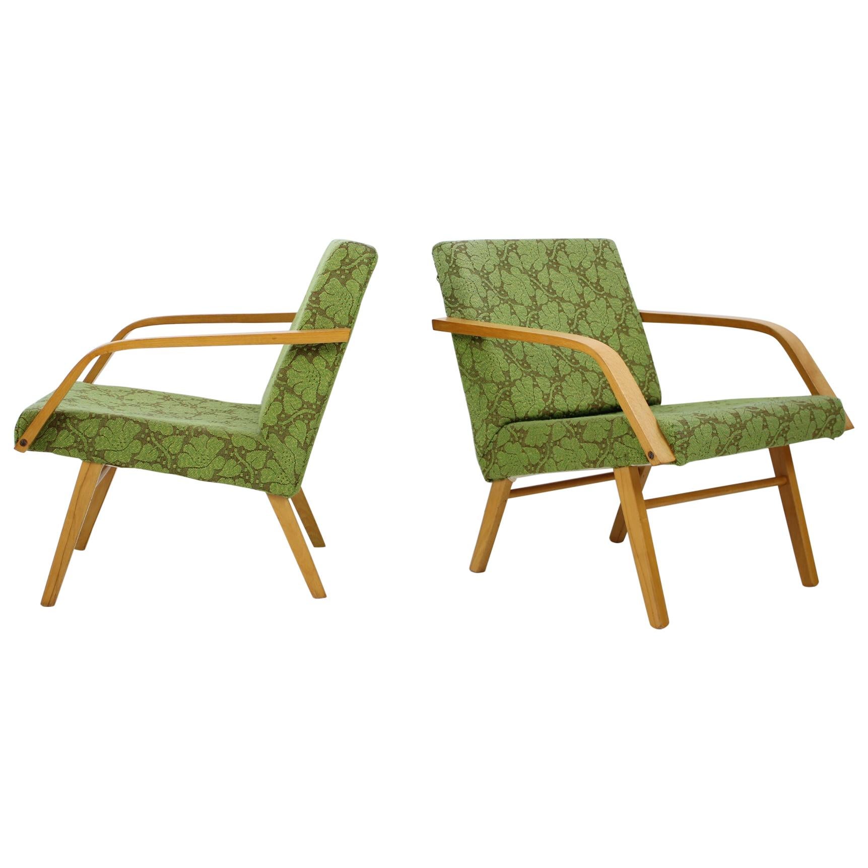 Vintage Armchairs Ton, Czechoslovakia