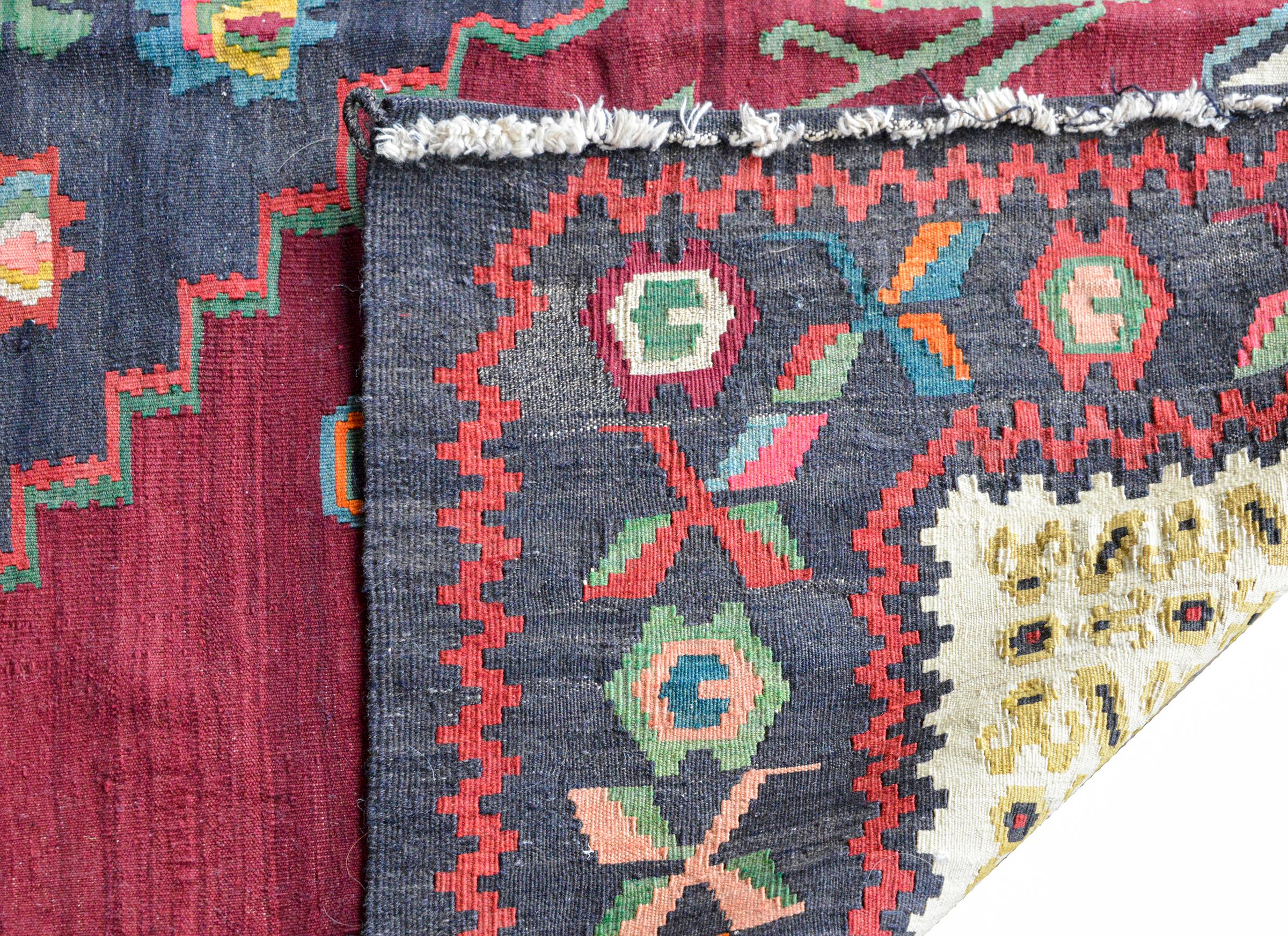 Vintage Armenian Kilim Rug For Sale 4
