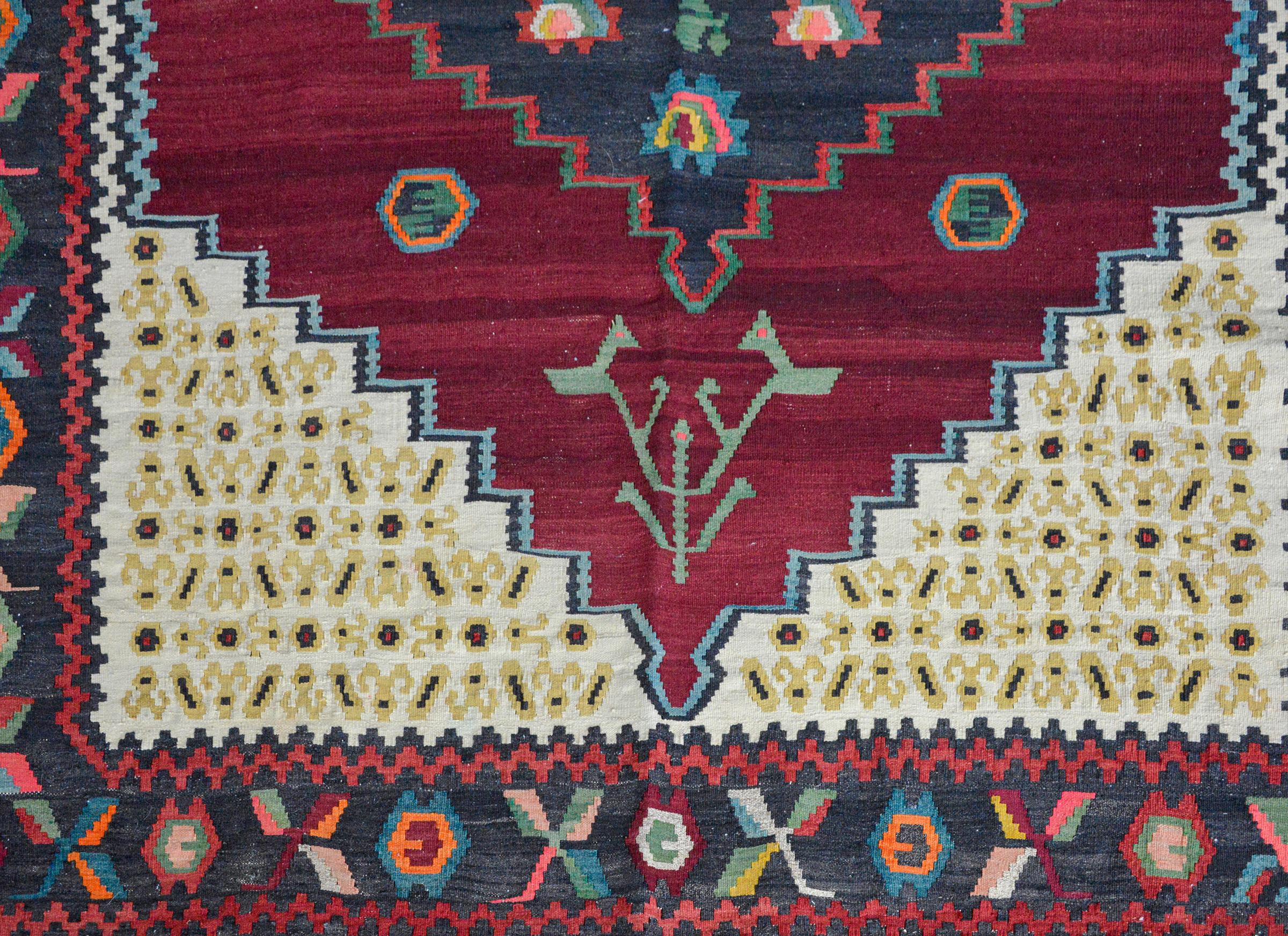 Vintage Armenian Kilim Rug For Sale 2