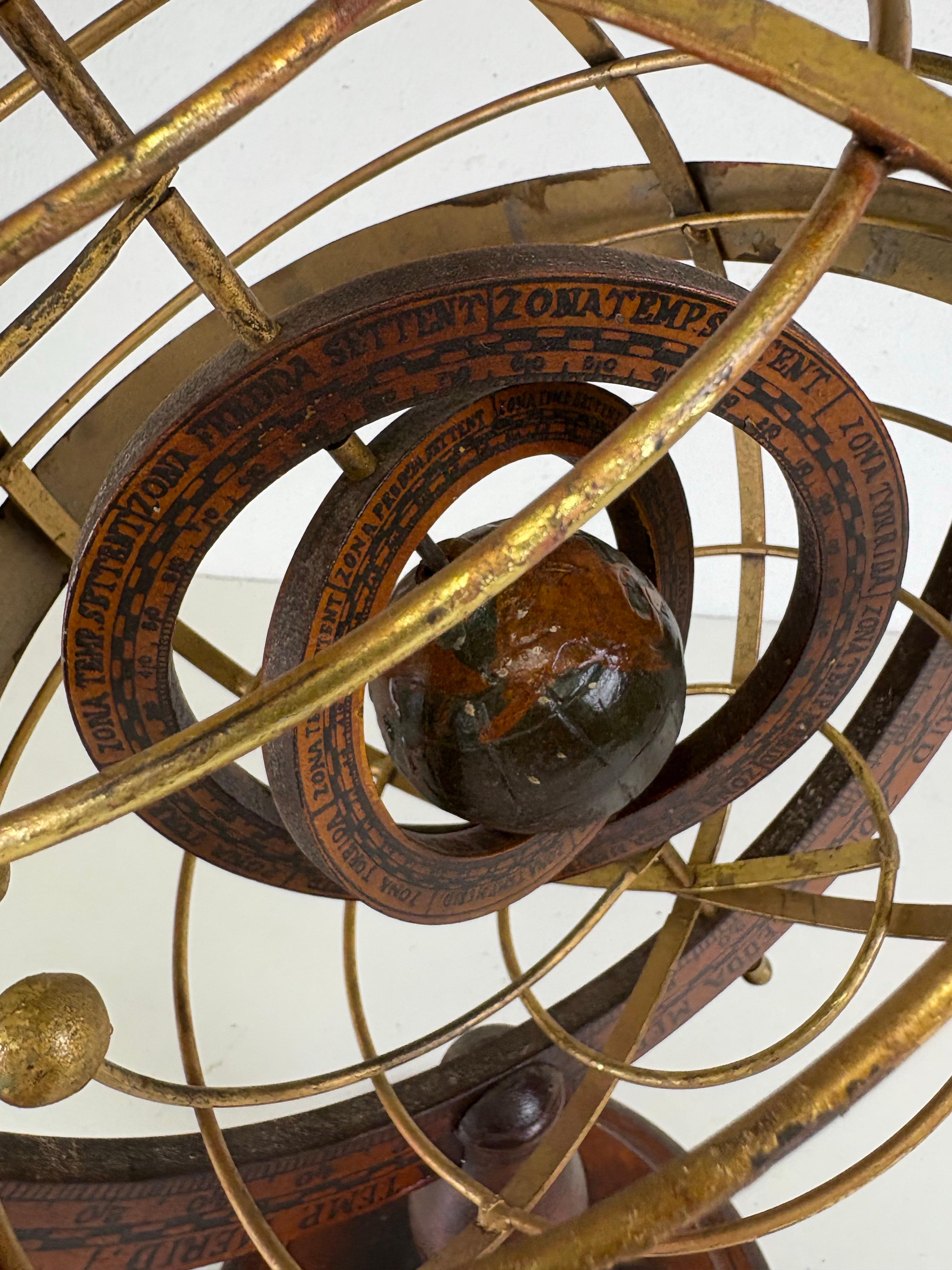 Globo o sfera armillare vintage in vendita 1