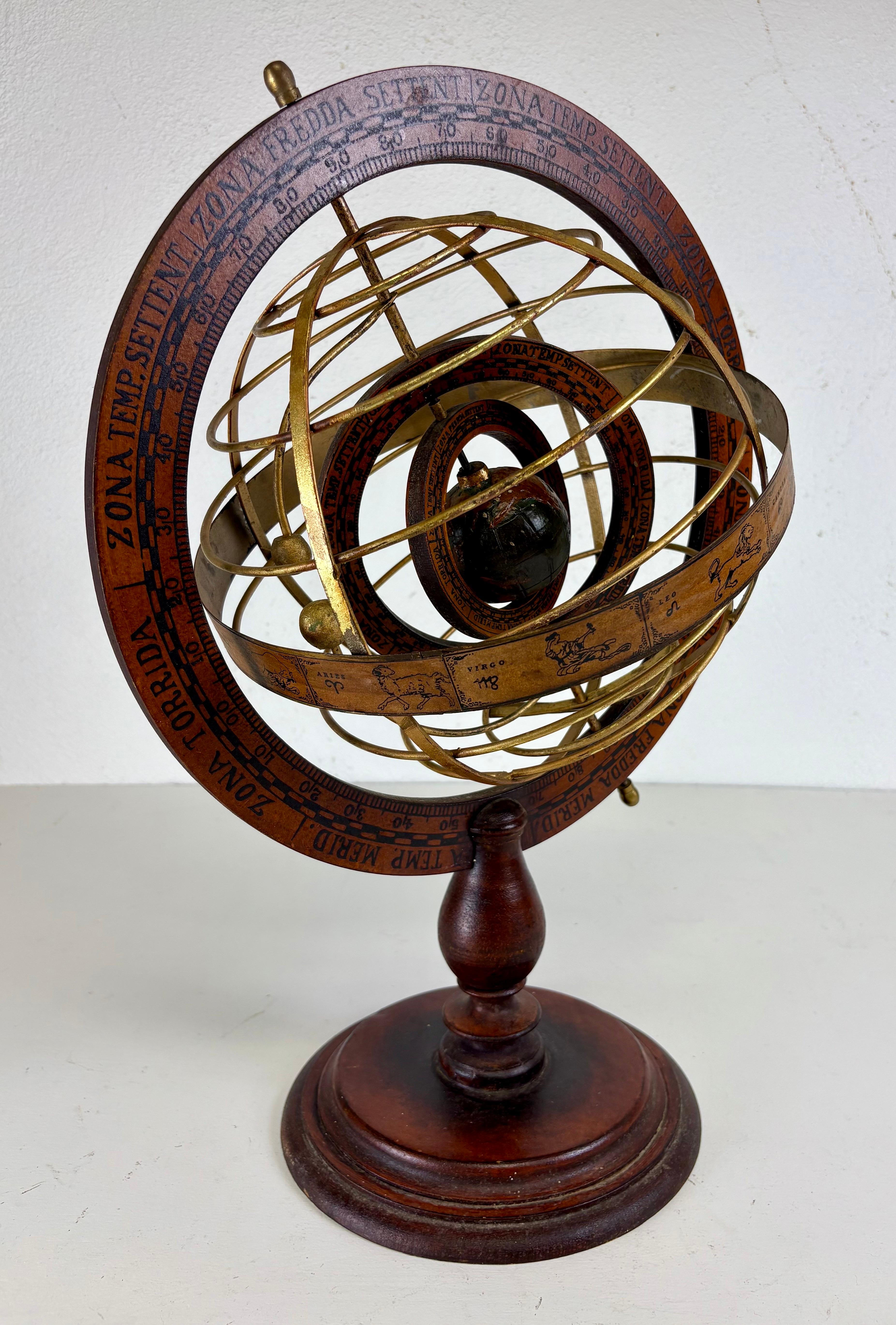 Globo o sfera armillare vintage in vendita 4