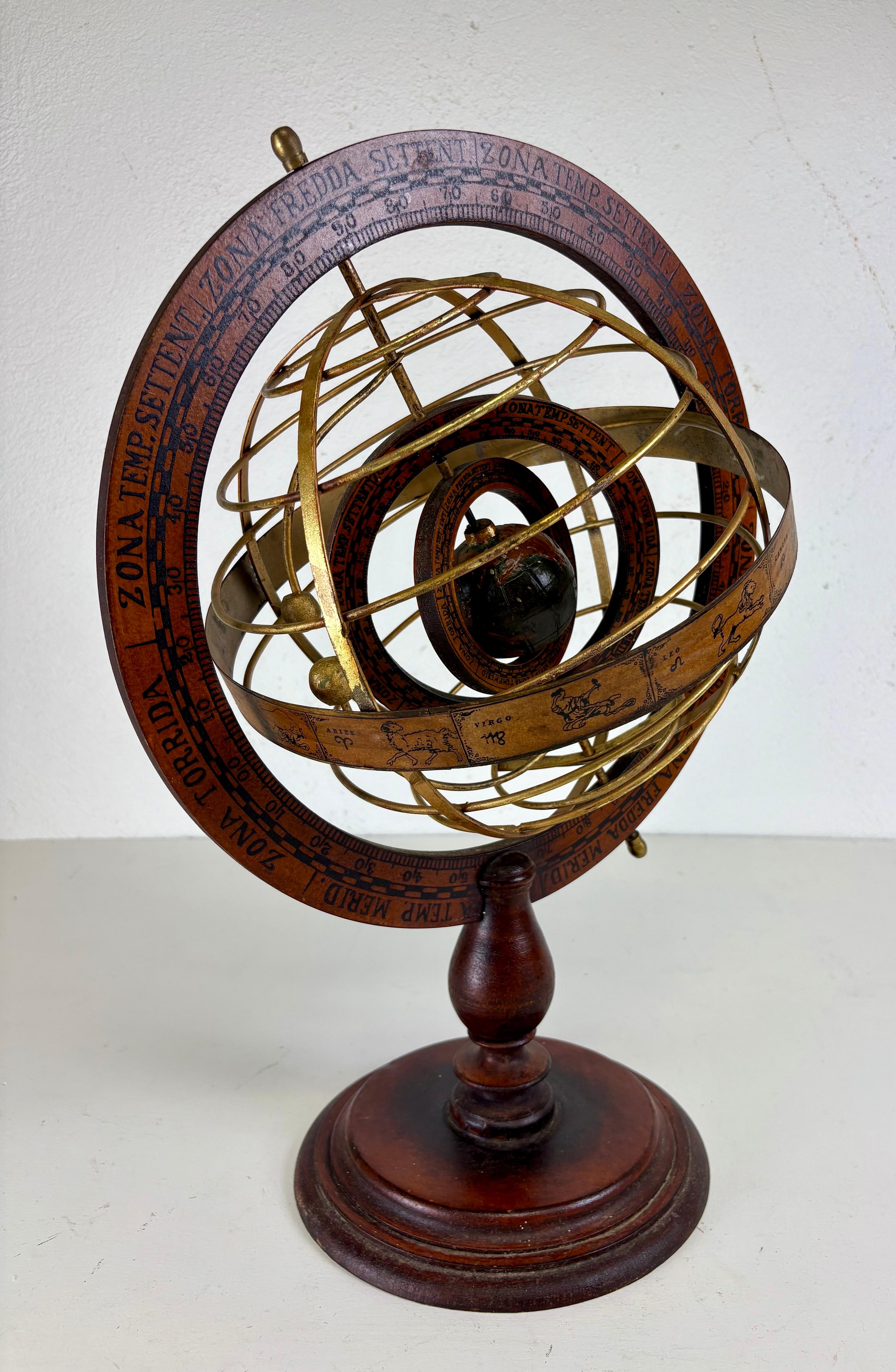 Globo o sfera armillare vintage