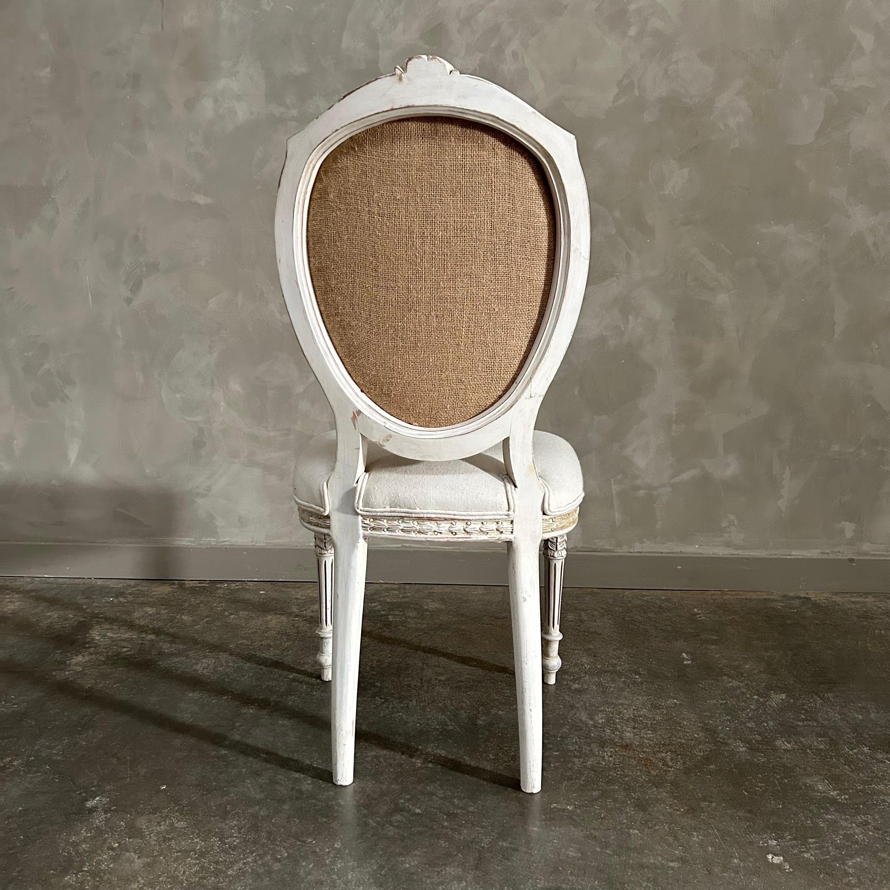 20th Century Vintage armless carved chair