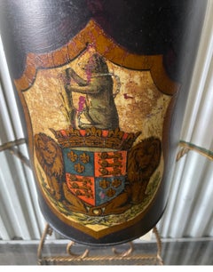 Vintage Wappen Chinesisch Tee Caddy