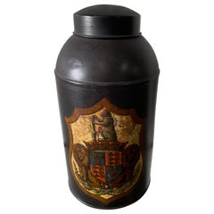 Vintage Armorial Chinese Tea Caddy