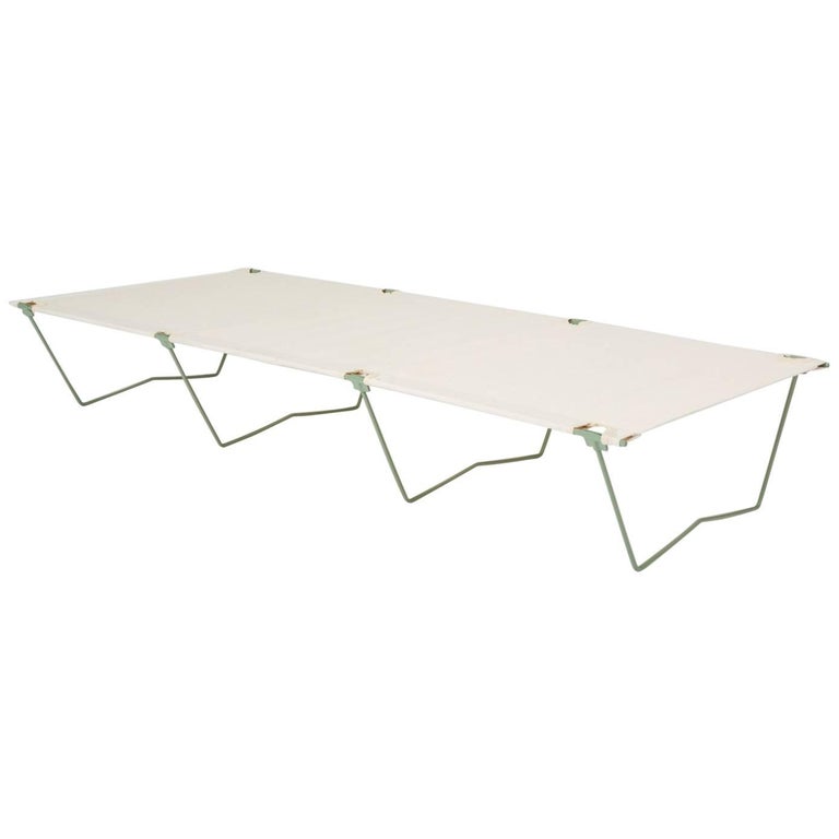 Vintage Army Cot or Camp Bed with Canvas Sling at 1stDibs vintage