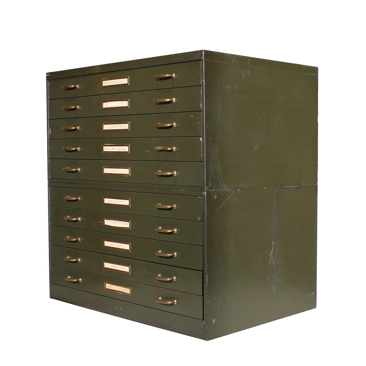 vintage steel age file cabinet