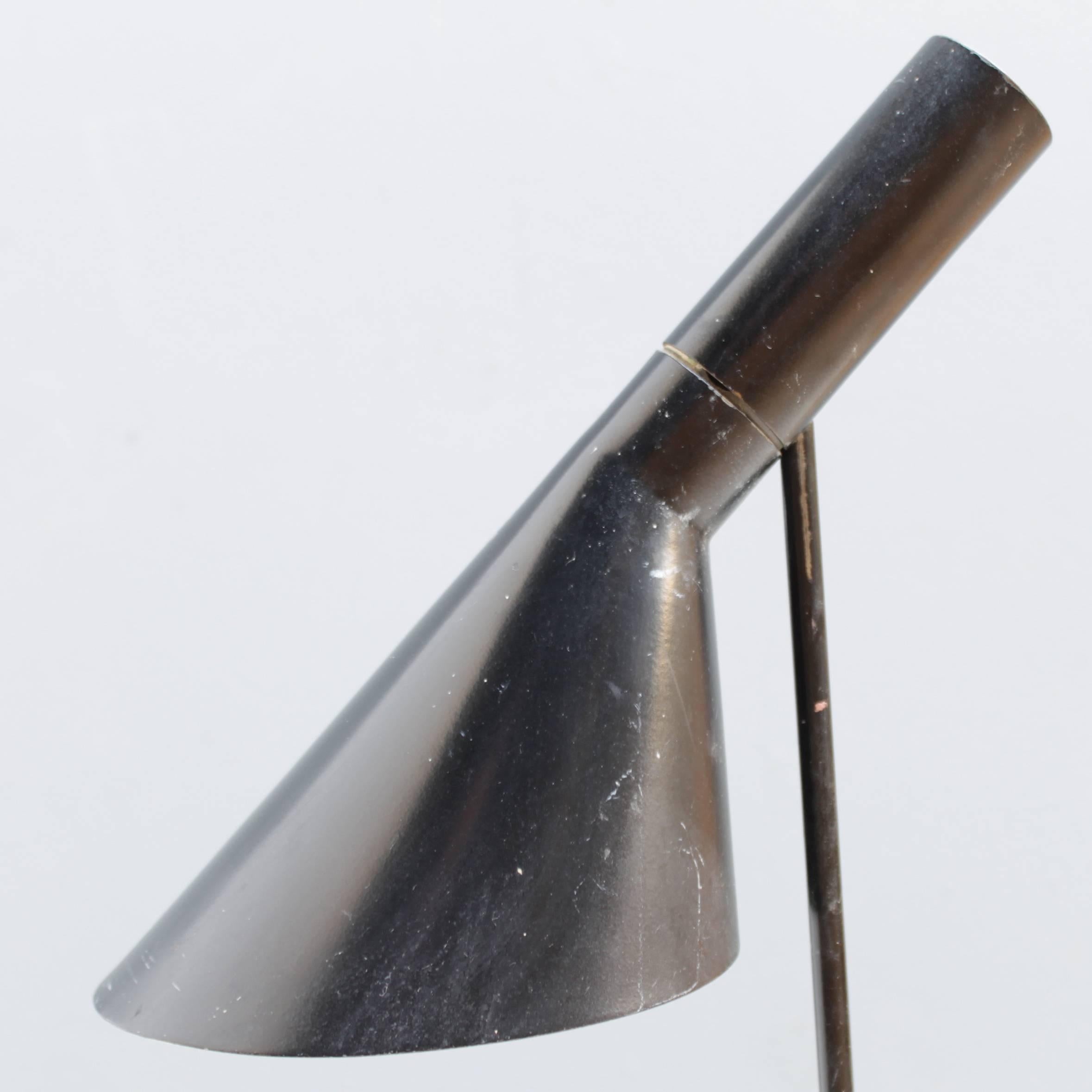 Metal Vintage Arne Jacobsen AJ Table Lamp for Louis Poulsen