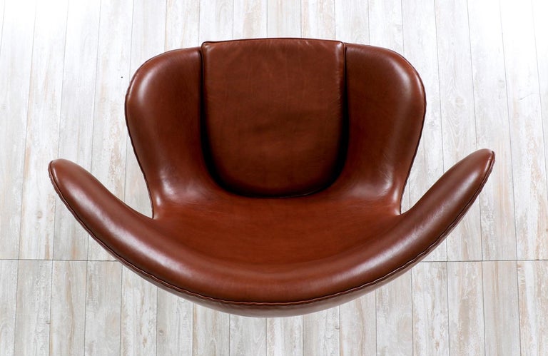 Vintage Arne Jacobsen Cognac Leather 