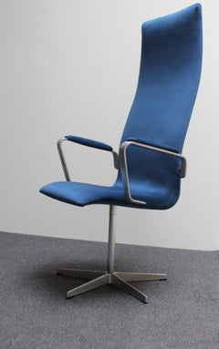 Vintage Arne Jacobsen for Fritz Hansen "Oxford" Swivel Desk/Arm Chair