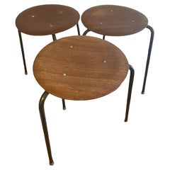 Vintage Arne Jacobsen Teak Stacking Stools