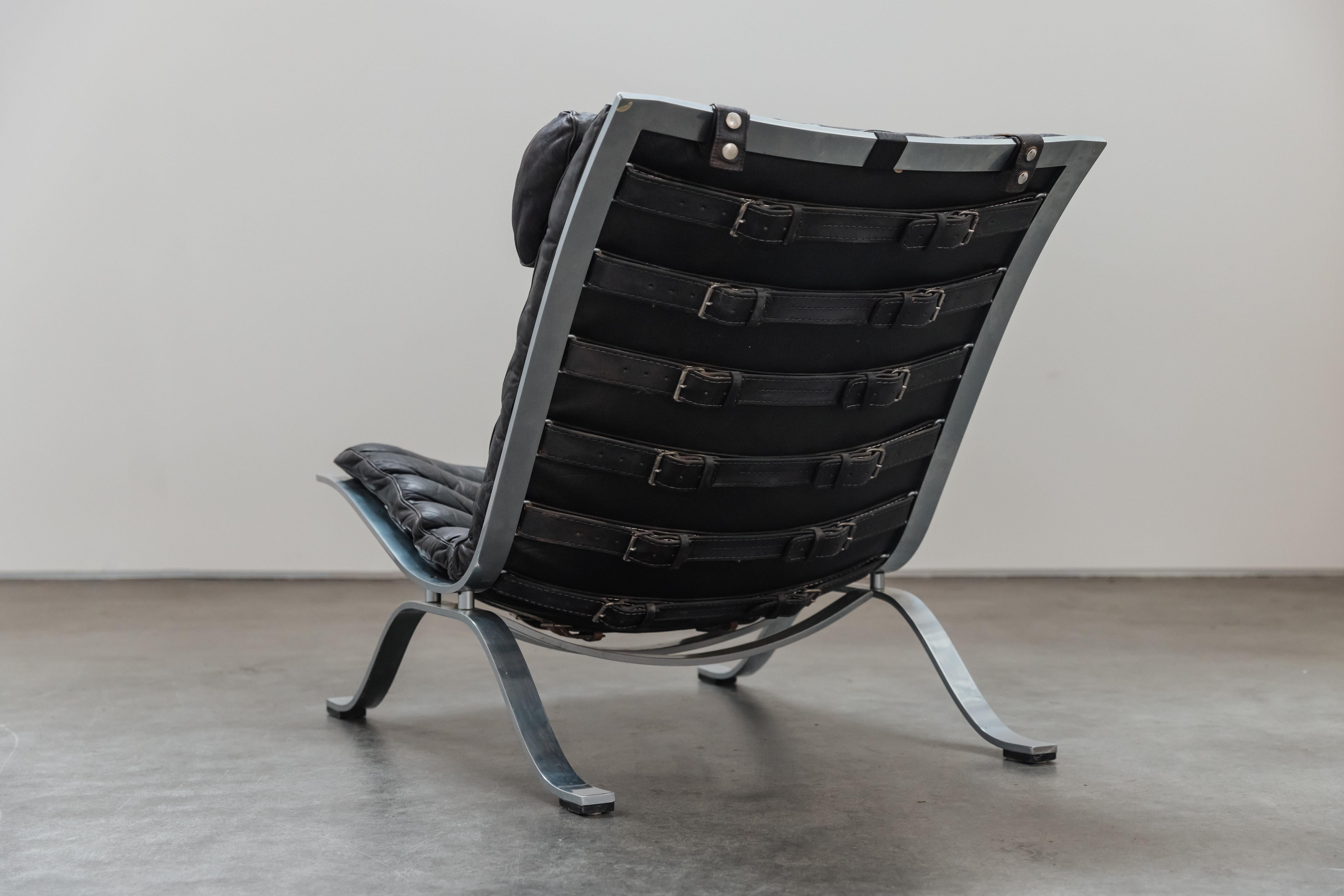 Vintage Arne Norell Ari Lounge Chair aus Schweden, CIRCA 1970 (Leder) im Angebot