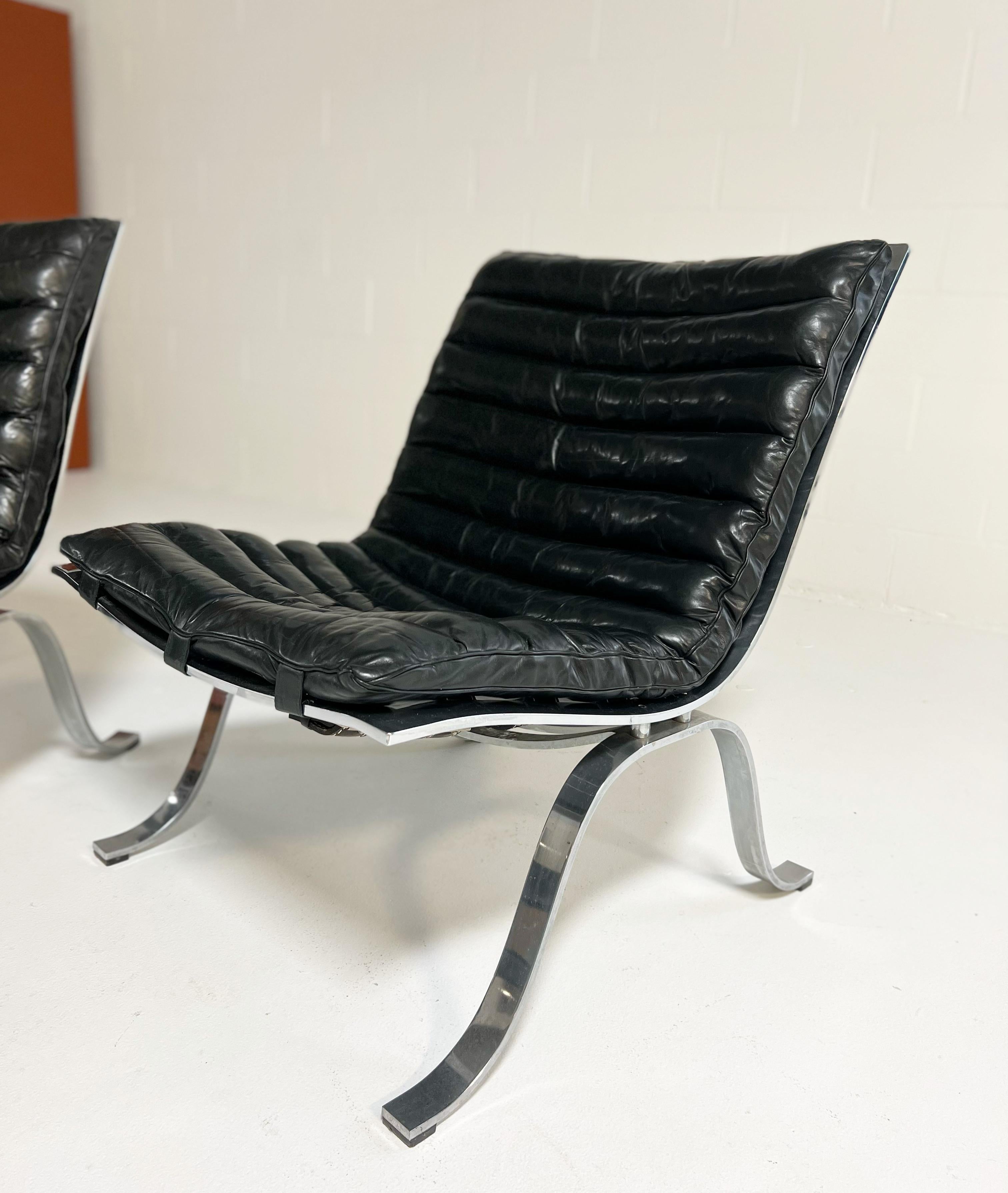 Vintage Arne Norell Ariet Lounge Chairs, Pair 1