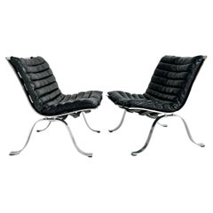 Vintage Arne Norell Ariet Lounge Chairs, Pair