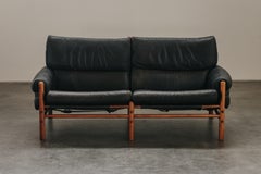 Vintage Arne Norell Ilona Leather Sofa From Sweden, Circa 1970