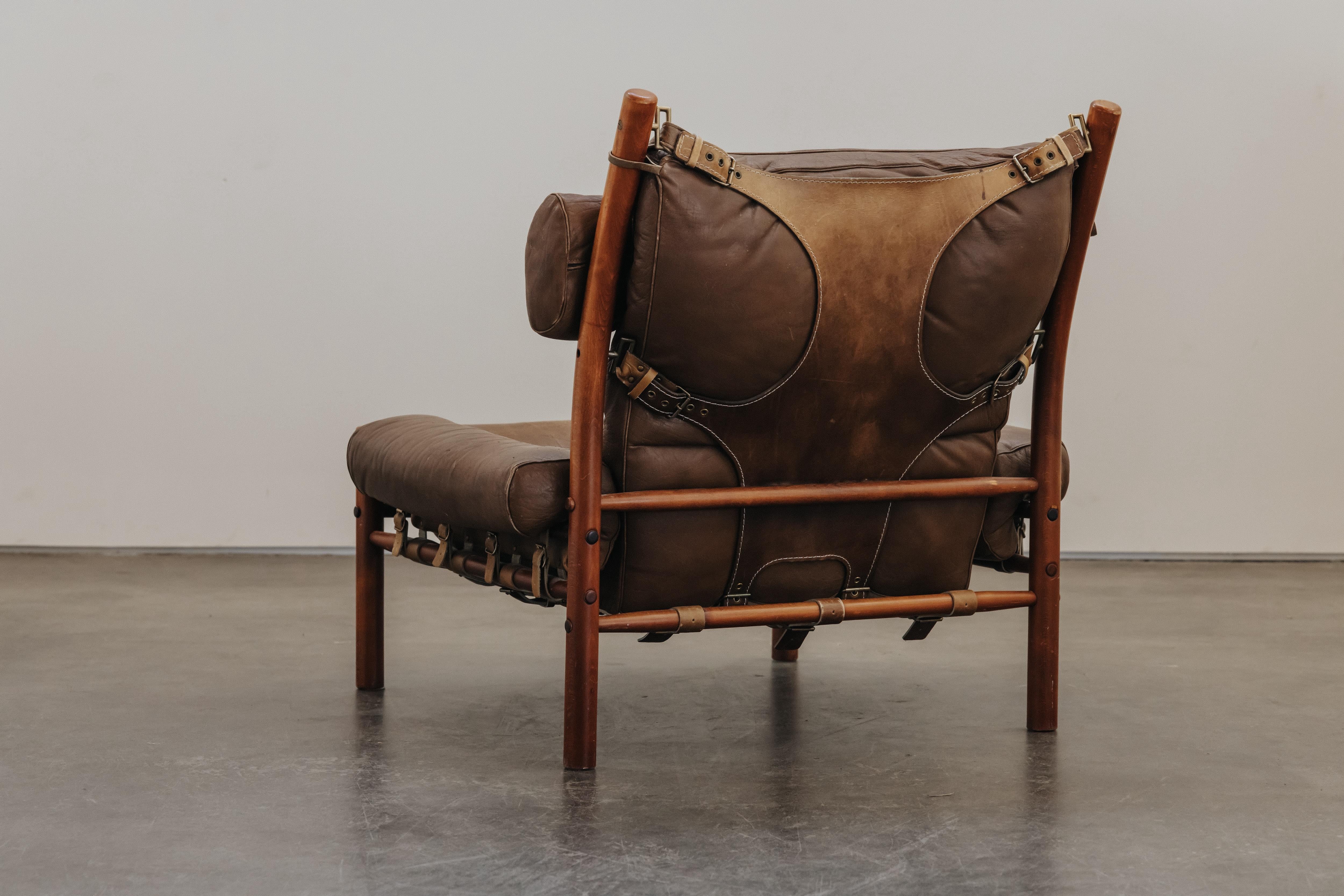 Arne Norell Inca Vintage-Loungesessel aus Schweden, ca. 1970 (Europäisch) im Angebot