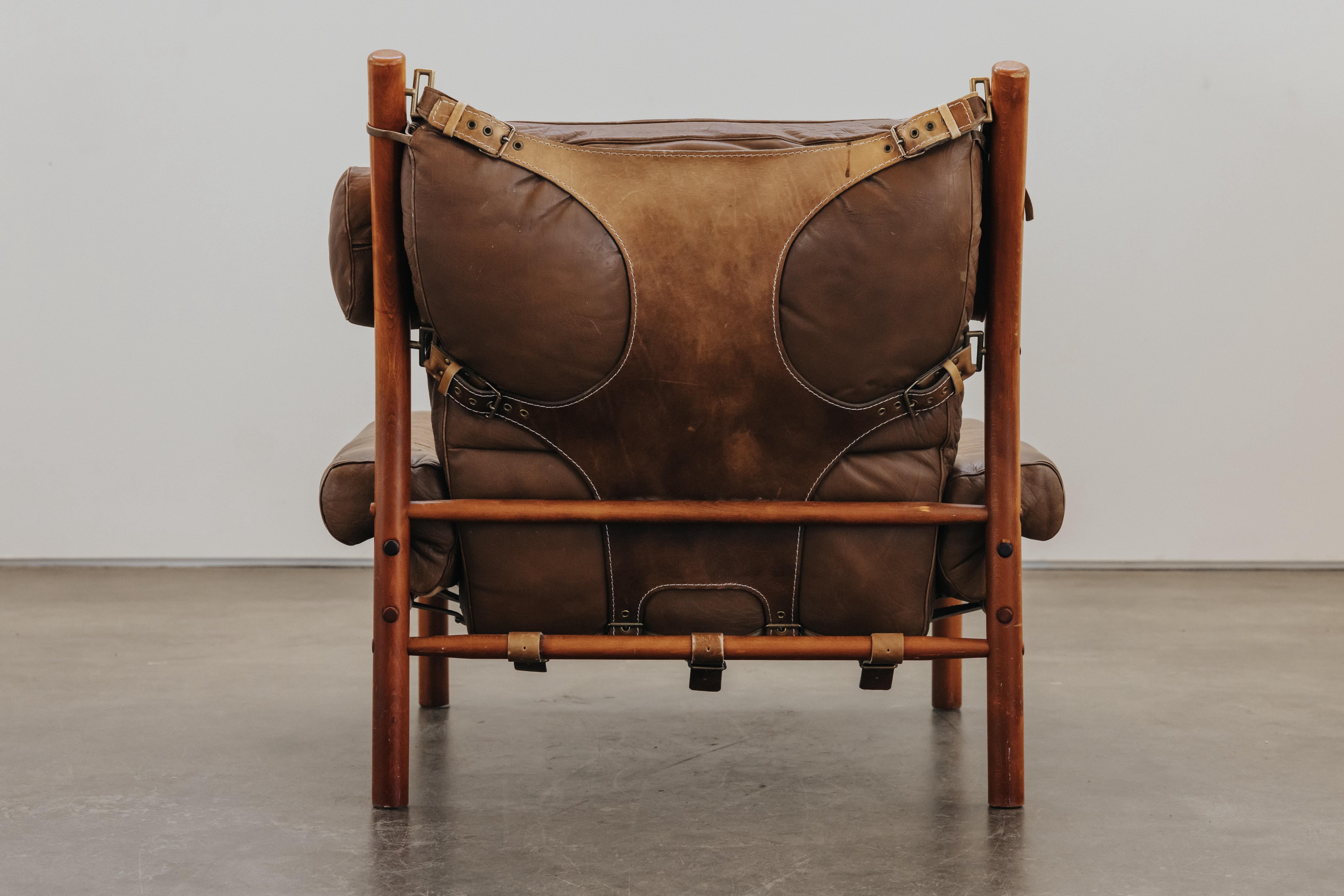 Arne Norell Inca Vintage-Loungesessel aus Schweden, ca. 1970 im Zustand „Gut“ im Angebot in Nashville, TN
