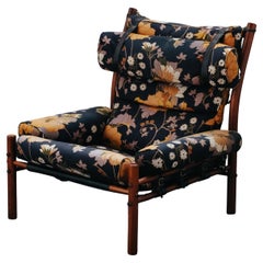 Vintage Arne Norell Inca Lounge Chair From Sweden, Circa 1970
