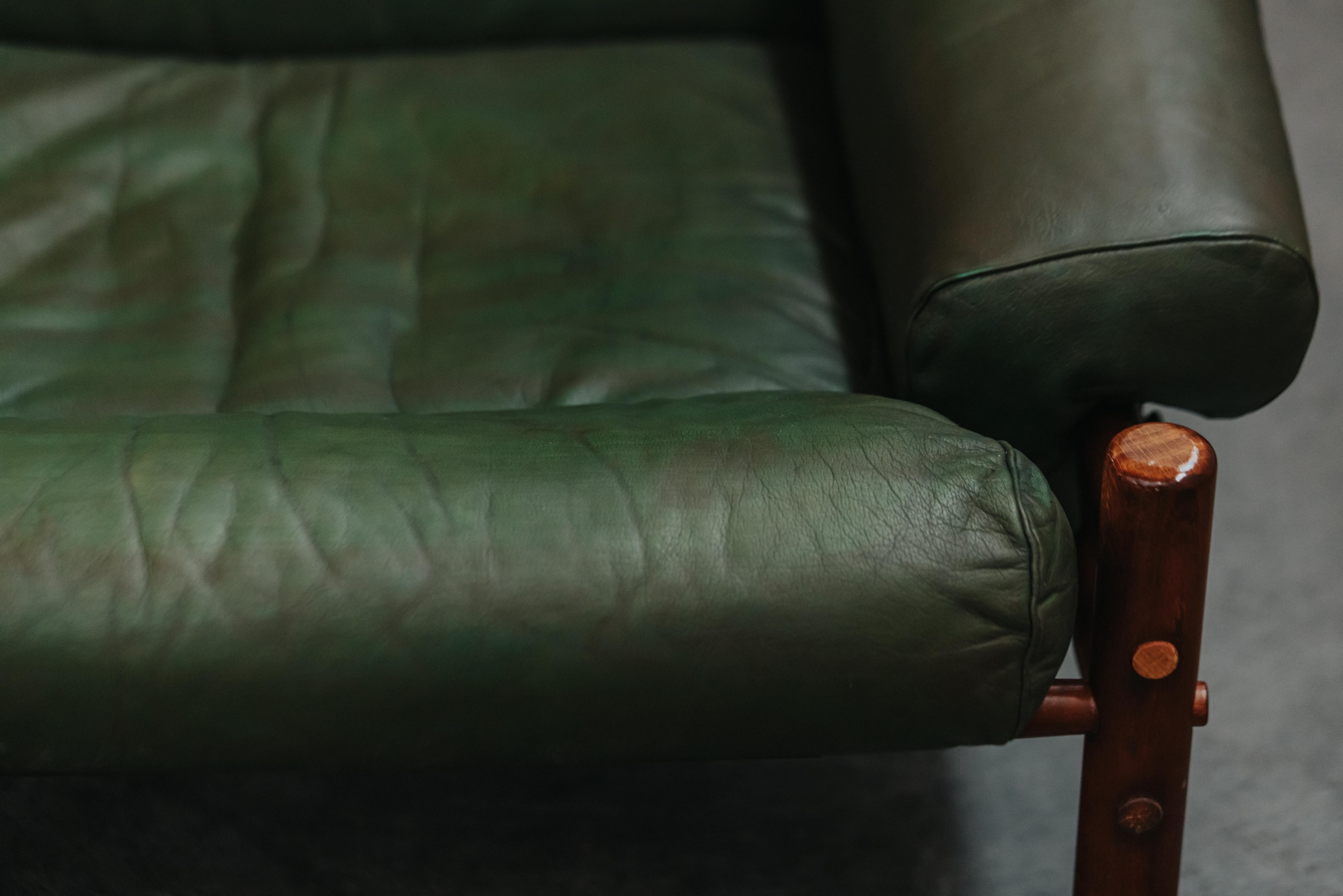 Vintage Arne Norell Inca Lounge Chair, Sweden, CIrca 1970 2