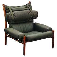Vintage Arne Norell Inca Lounge Chair, Sweden, CIrca 1970