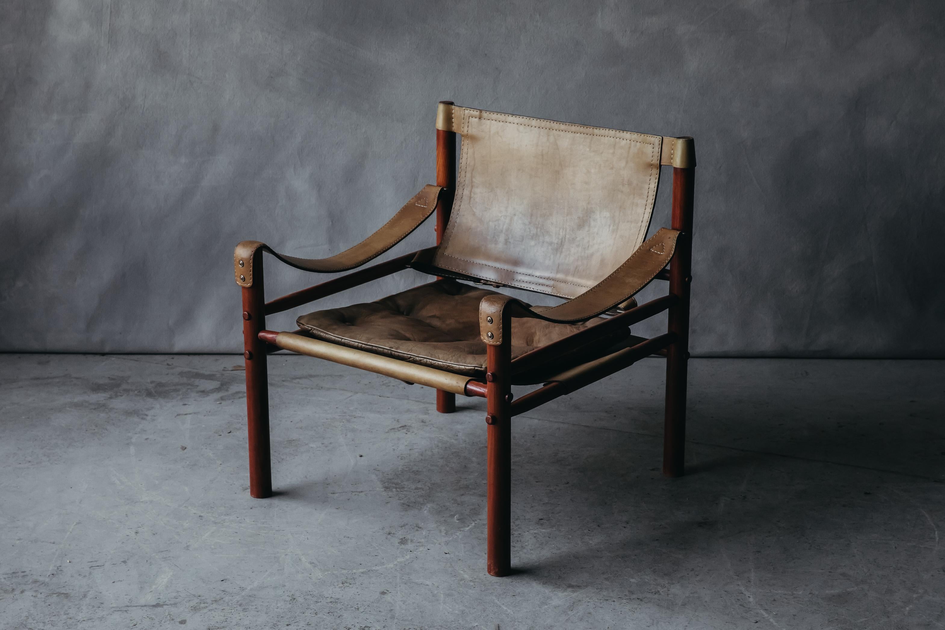 European Vintage Arne Norell Lounge Chair from Sweden, circa 1970 For Sale