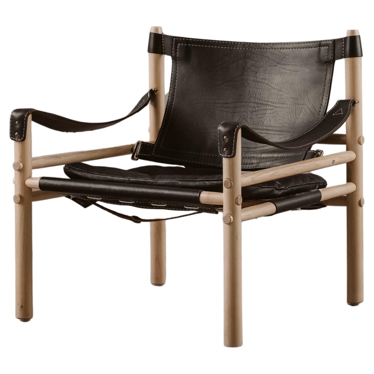 Vintage Arne Norell Lounge Chair, Model Sirocco, From Sweden, Circa 1970 For Sale