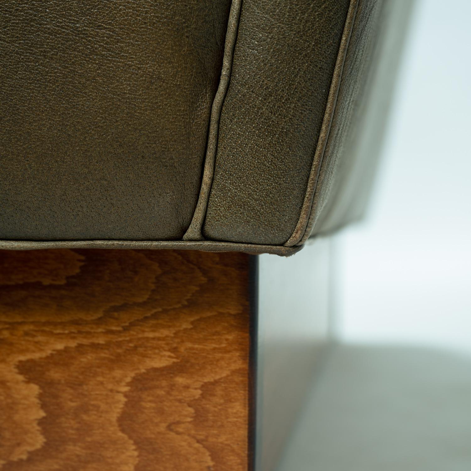 vintage Arne Norell Merkur buffalo leather easychair, Sweden, 1960s For Sale 8