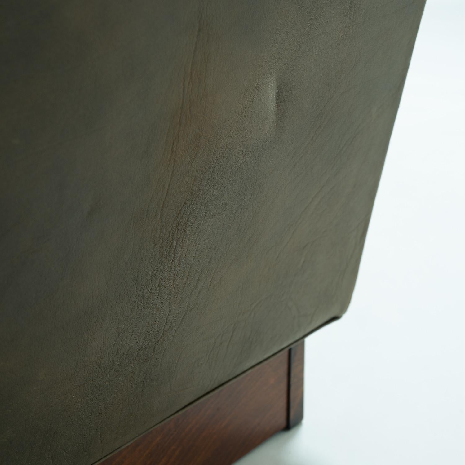 vintage Arne Norell Merkur buffalo leather easychair, Sweden, 1960s For Sale 12