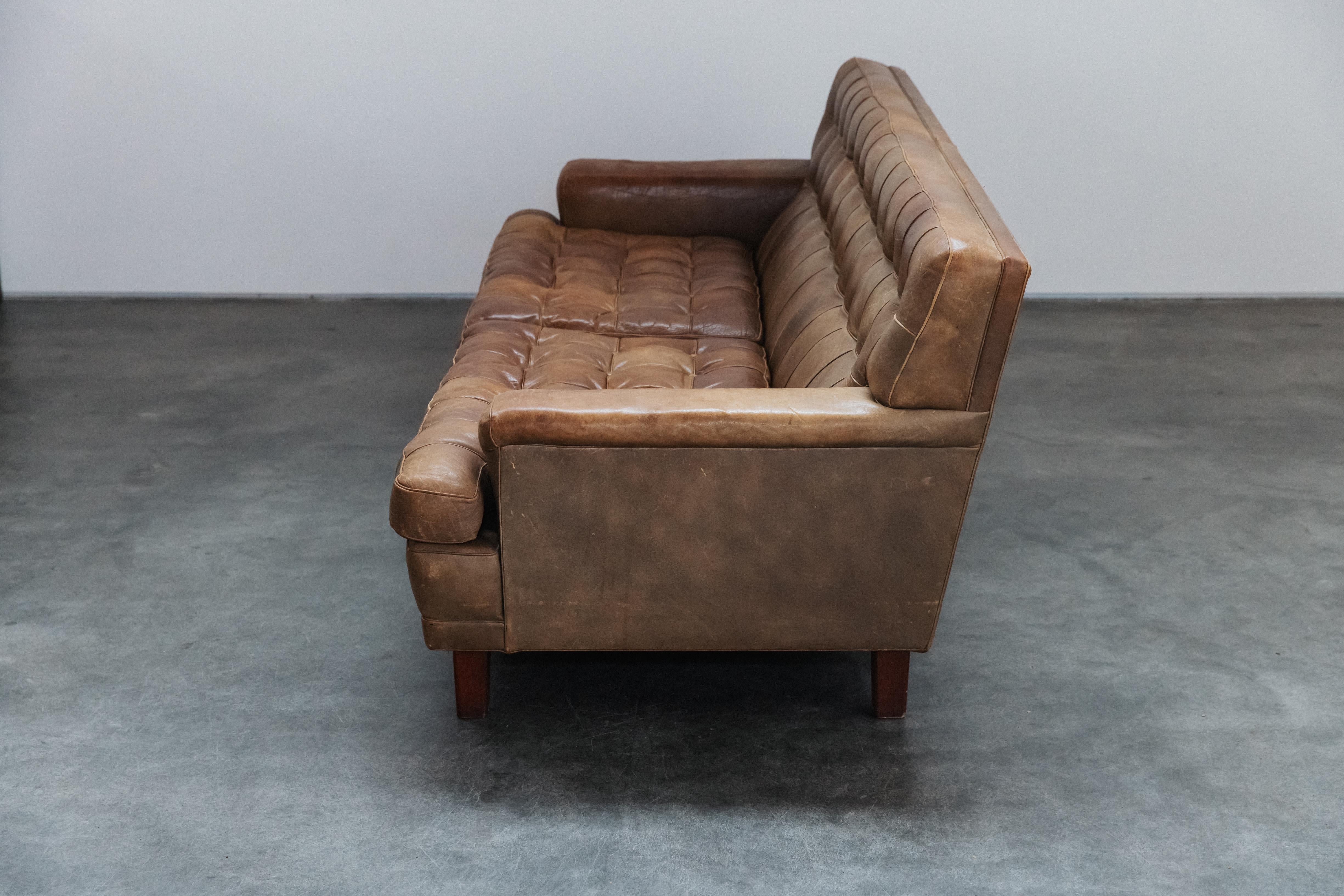 European Vintage Arne Norell Merkur Sofa From Sweden, Circa 1970 For Sale