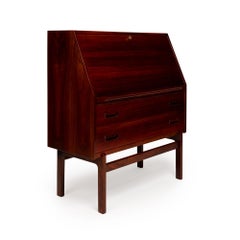 Vintage Arne Wahl Iversen Rosewood Secretary Desk Model 68 c. 1960's