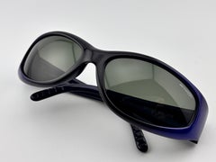 Vintage Arnette Catfish 222 Wrap Around Sleek Blue 1990'S Y2K Sunglasses