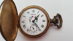 Vintage Arnex Pocket Watch, Swiss Movement, 17 Jewel, Design Case