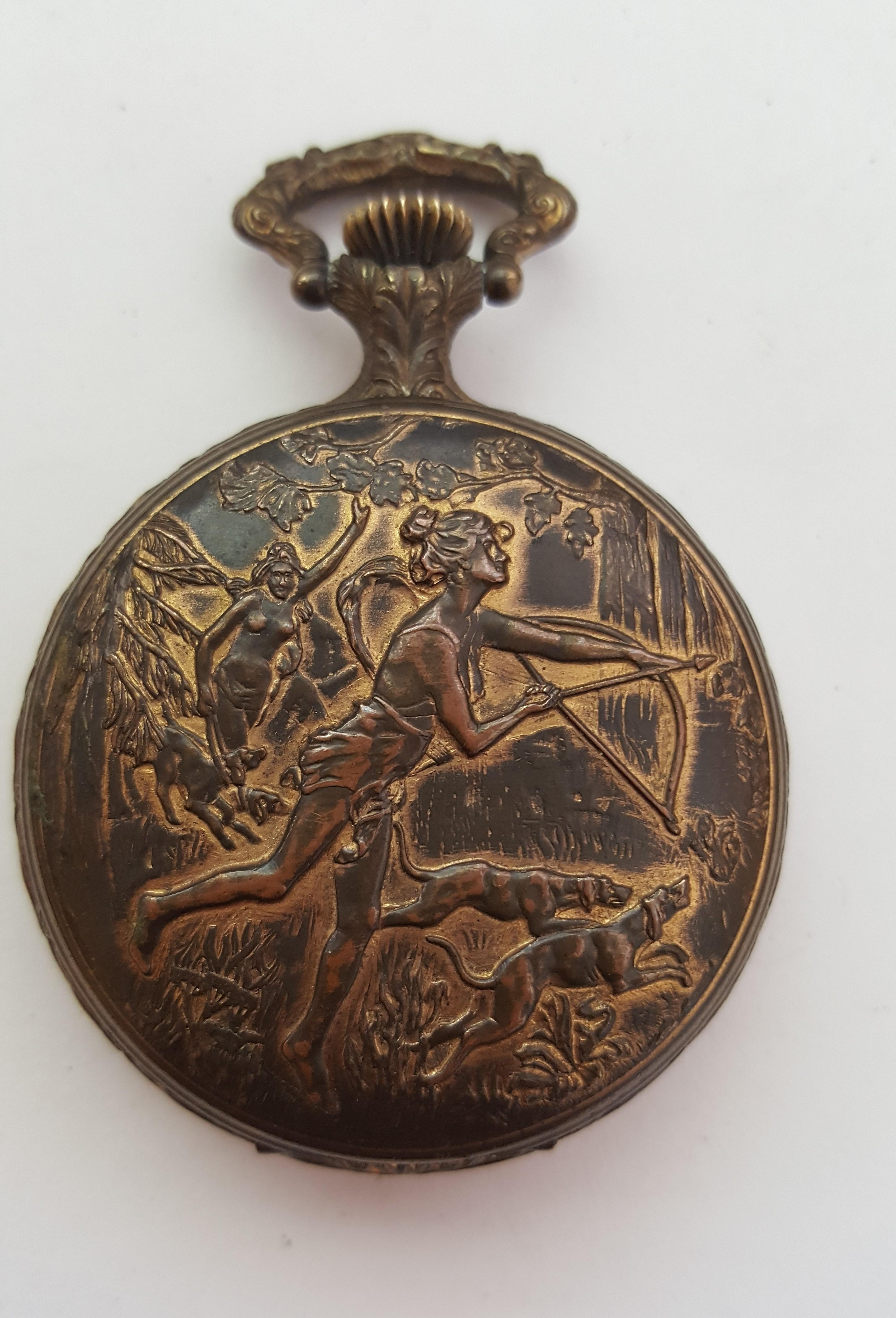 arnex pocket watch 17 jewels incabloc