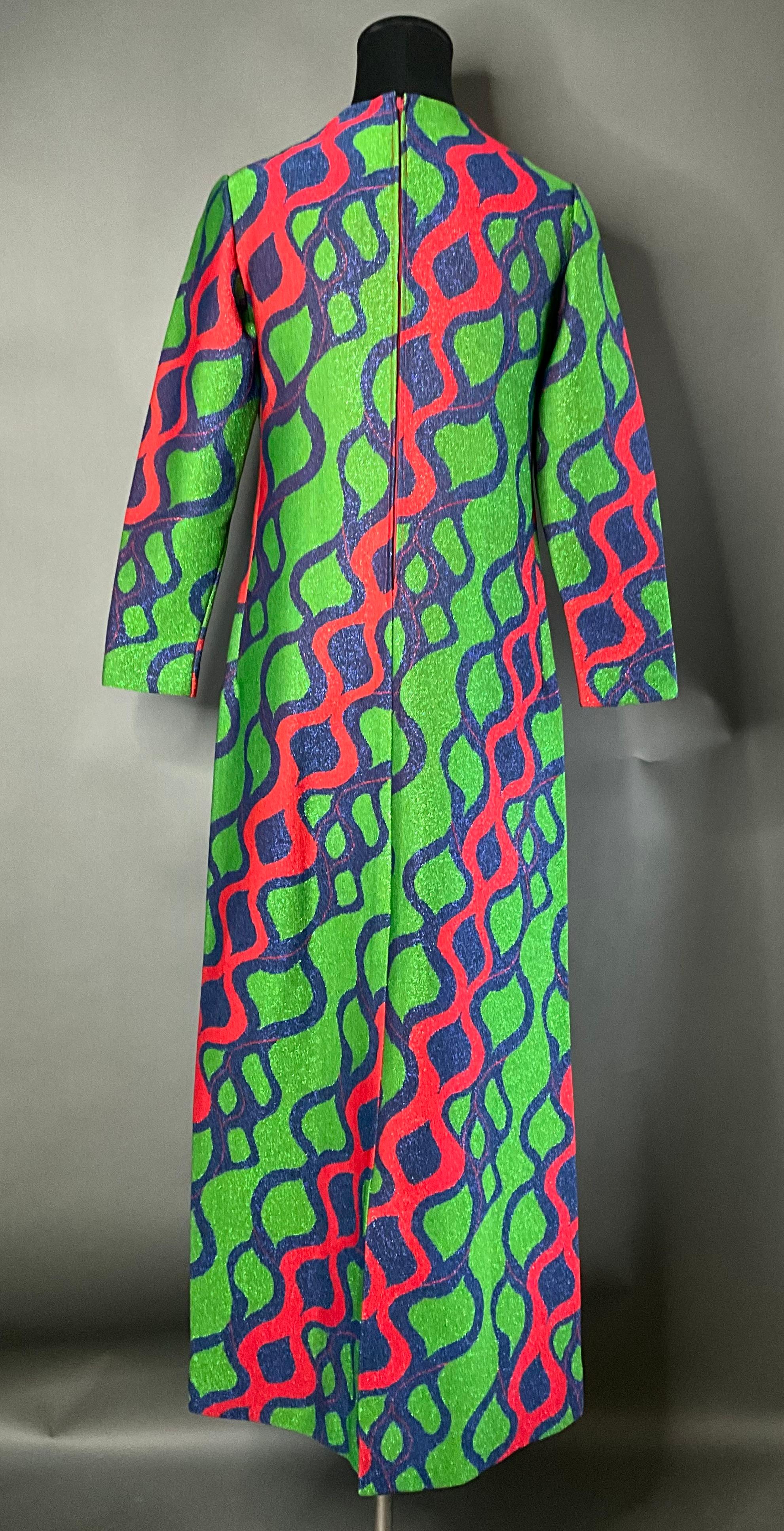 Vintage Arnold Scaasi Lurex Knit Dress For Sale 5
