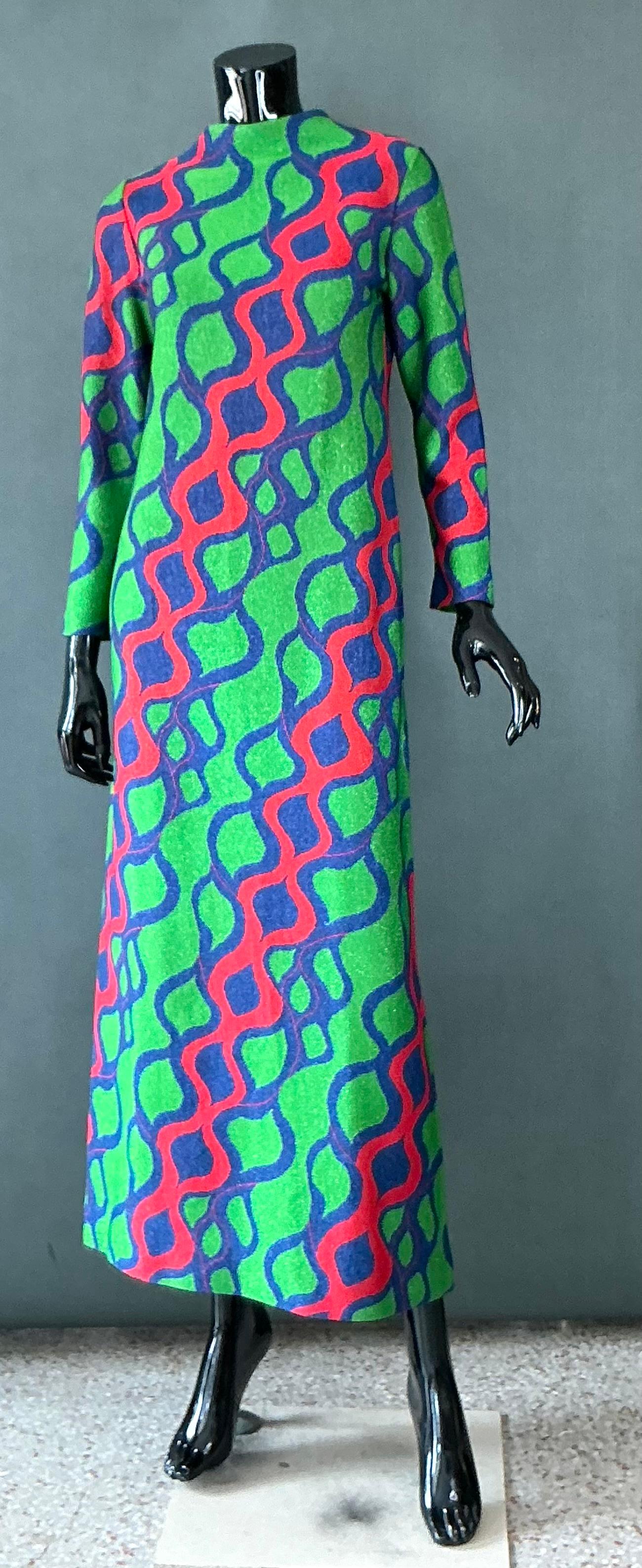 Vintage Arnold Scaasi Lurex Knit Dress For Sale 1