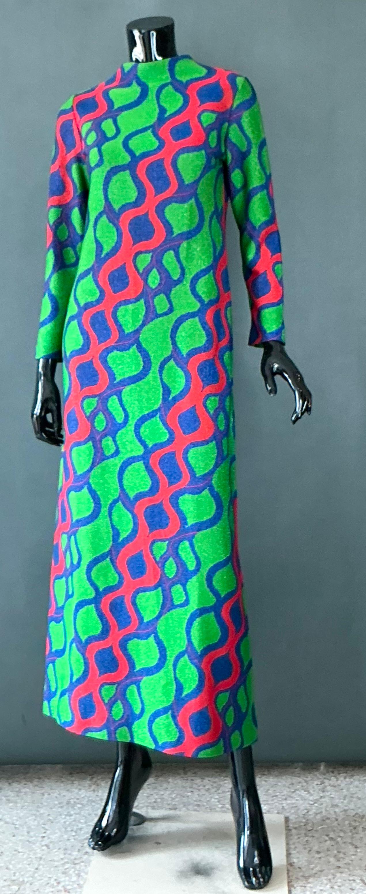 Vintage Arnold Scaasi Lurex Knit Dress For Sale 2
