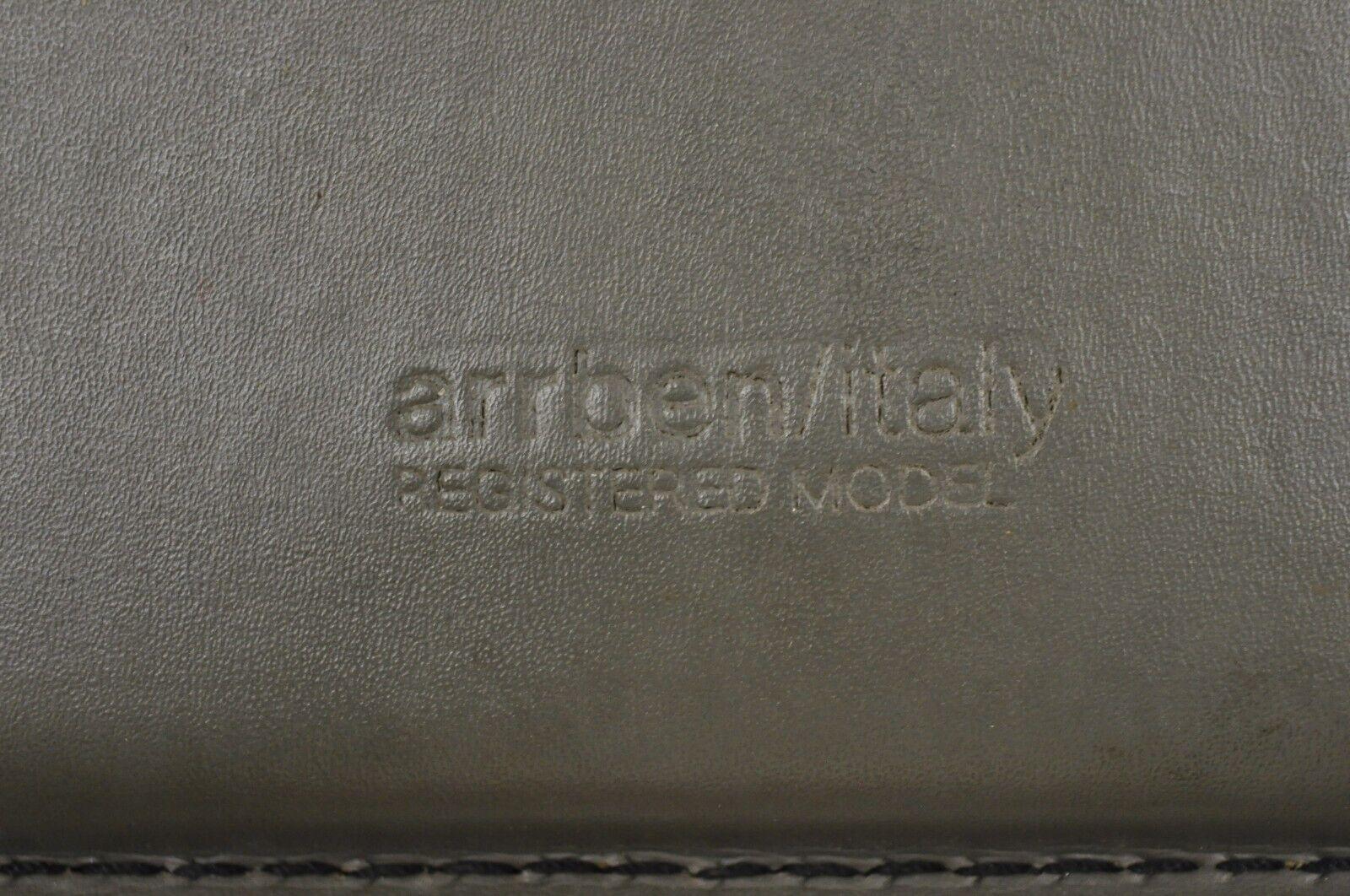 Canasta Freitragende moderne italienische Vintage-Stühle aus grauem Leder von Arrben - 4 im Angebot 4