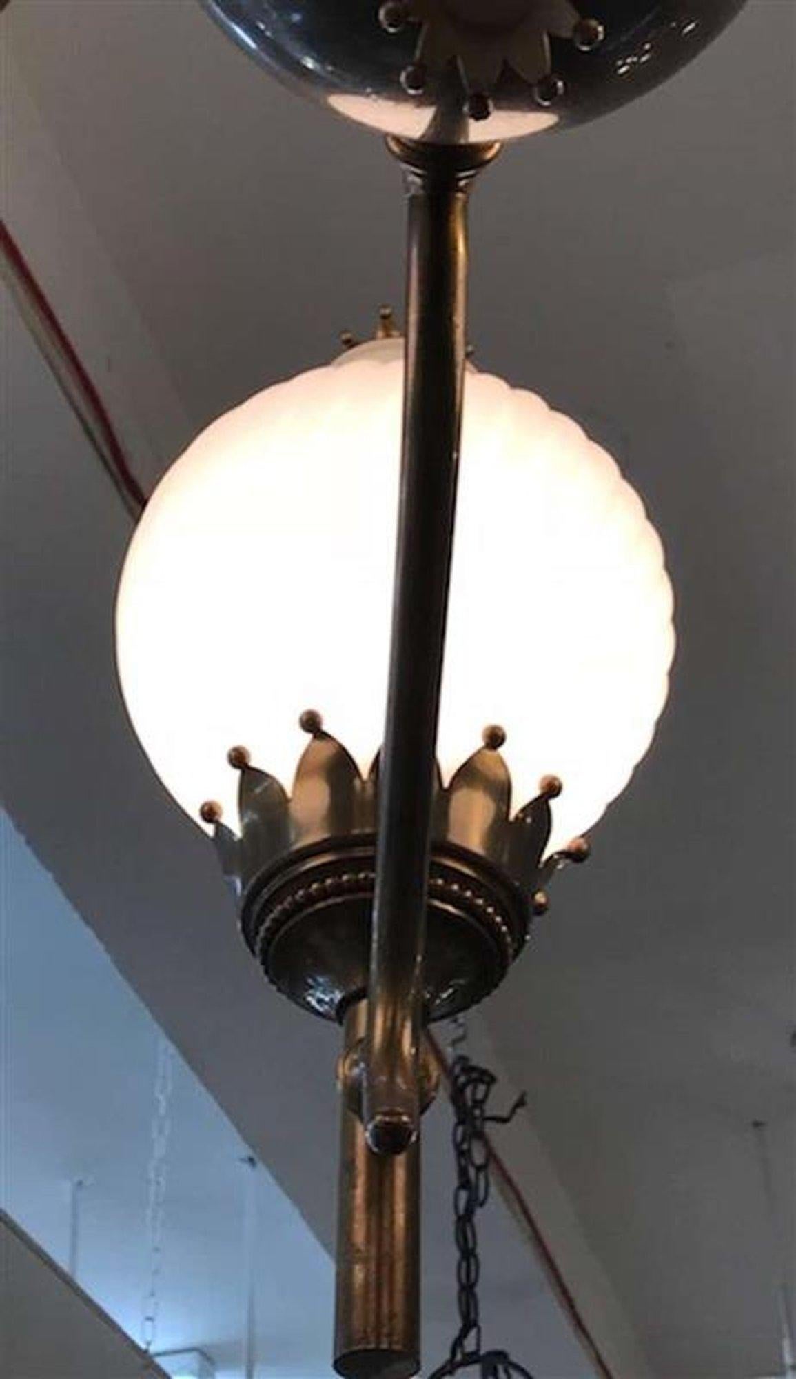 Vintage Arredoluce Chandelier designed by Angelo Lelli For Sale 1