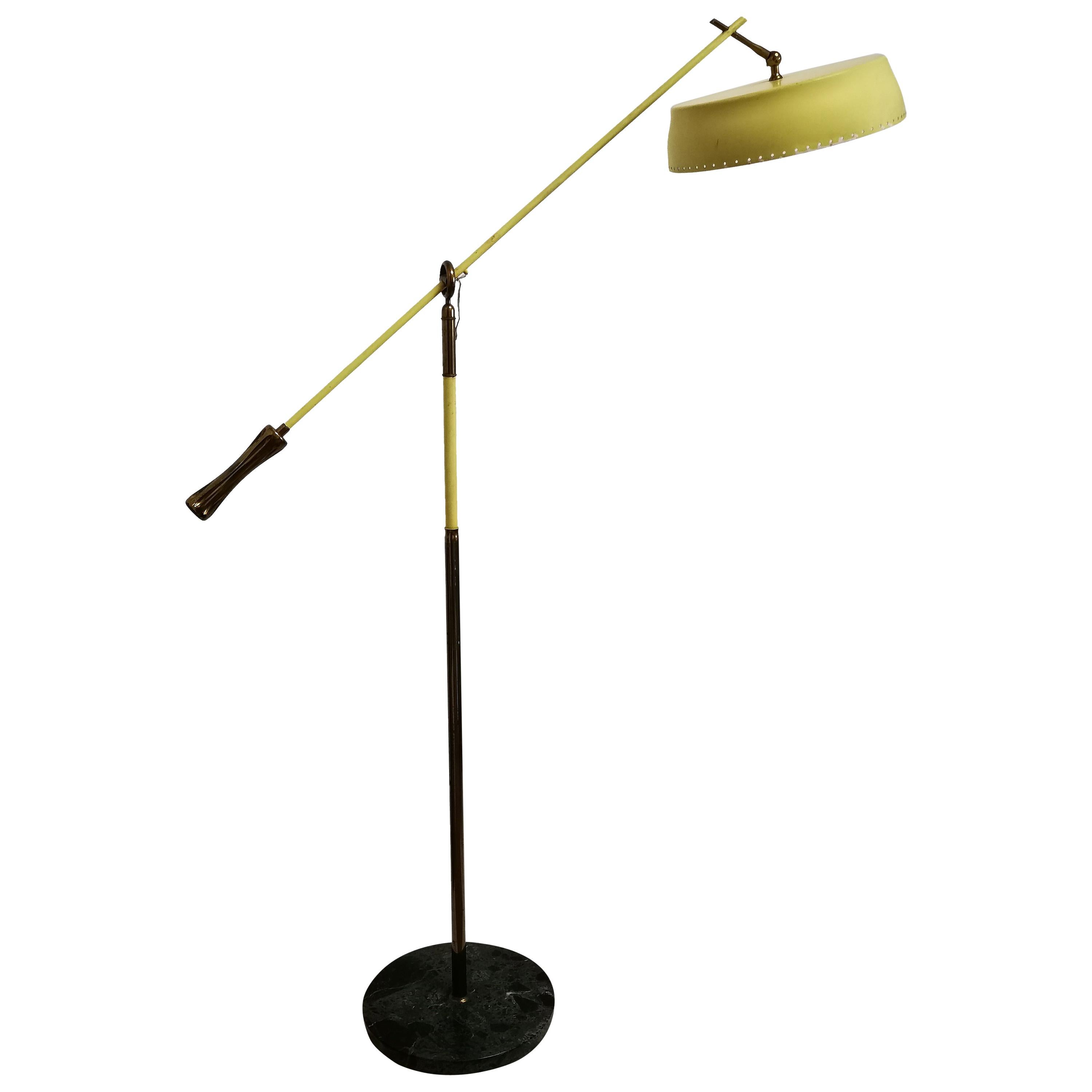 Vintage Arredoluce Yellow Lamp, by Angelo Lelli, Italy, circa 1952 For Sale