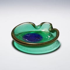 Vintage Art Bowl Vase by Seguso Murano 1950s