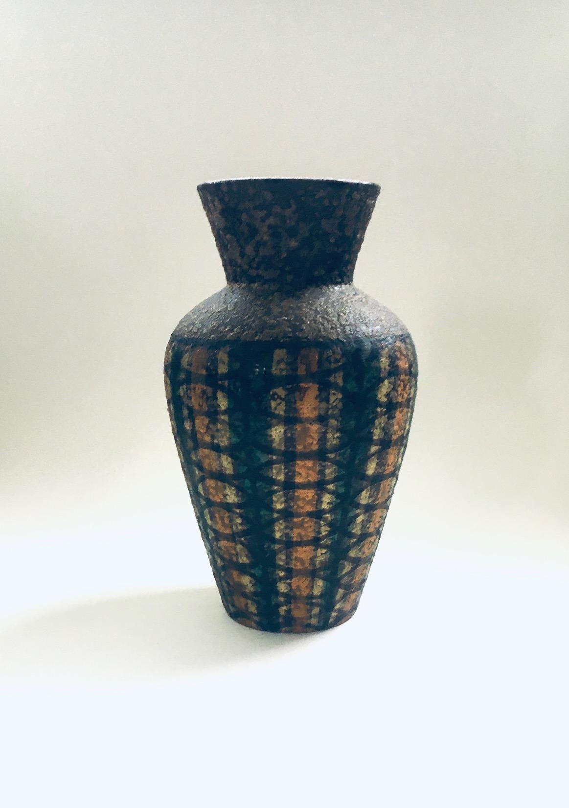 Mid-Century Modern Vintage Art Ceramics Seta Vase by Aldo Lodi for Bitossi Raymor, Italy 1960's For Sale